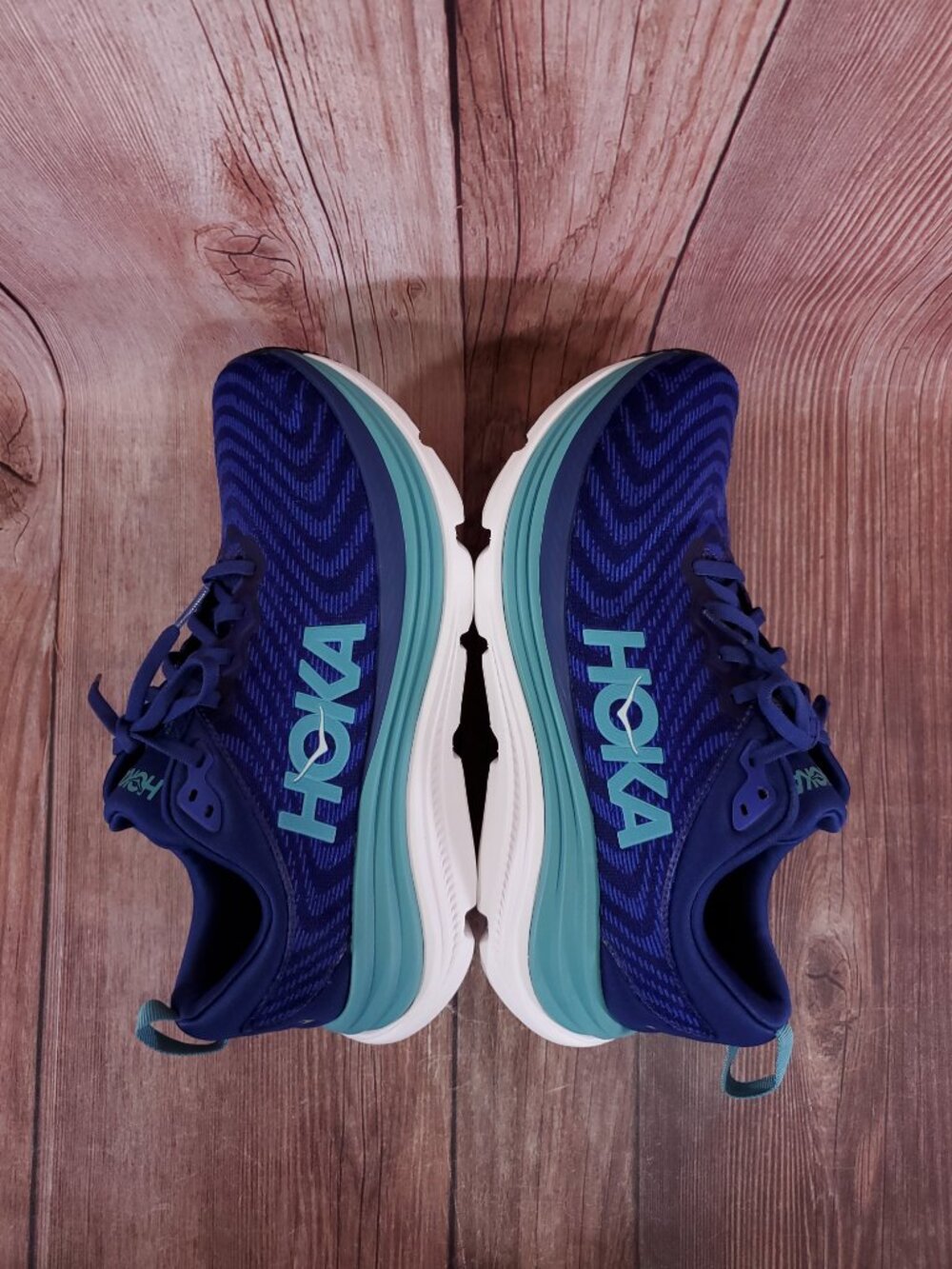 *READ* Hoka One One Gaviota 5 Womens 10 B Blue Running Shoes Sneakers 1134235 - Picture 10 of 15
